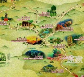 凉山景点地图(长沙景点地图)